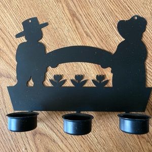 Amish tea light wall hanging